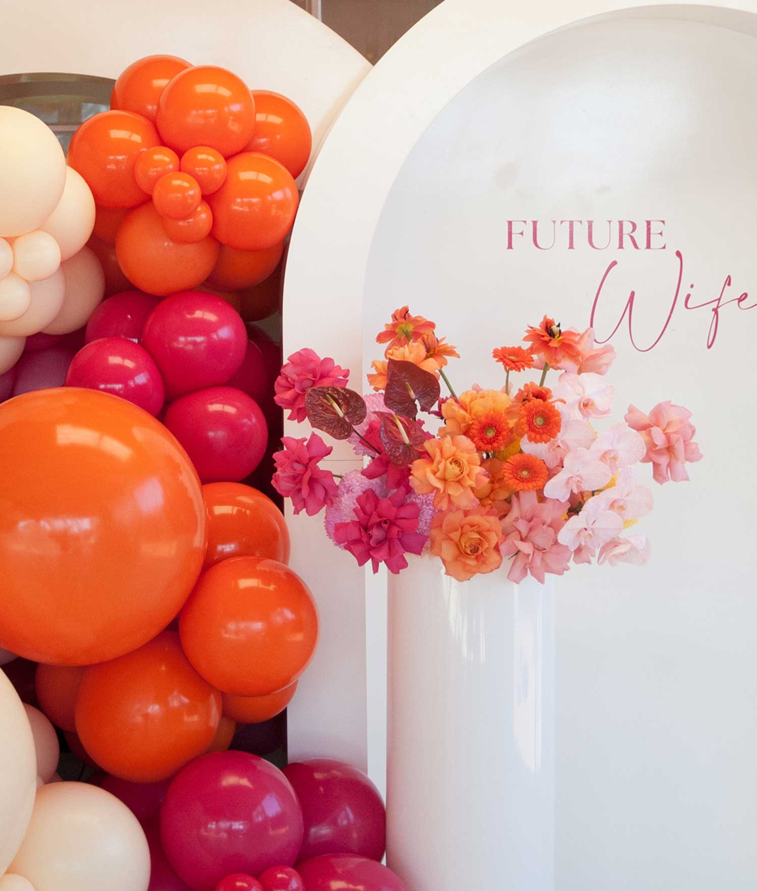 bridal shower florals perth