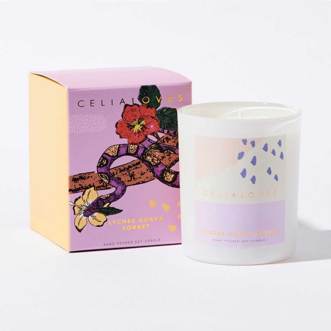 Celia Loves Candles - Lychee Guava Sorbet 80HR
