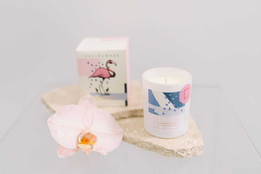 Celia Loves Candles - Strawberry Champagne 40hr